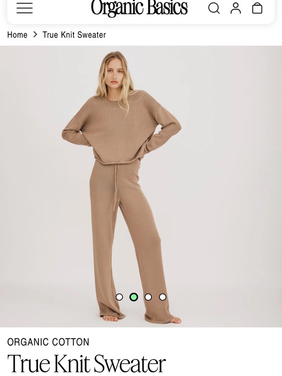 Organic Basics Pants - Organic Basics True knit sweater size m